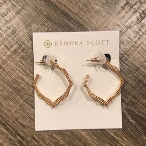 Kendra Scott Rose Gold Miku Hoops NWOT